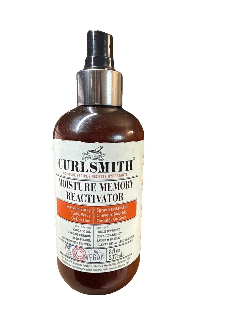 Open Box - Curlsmith Moisture Memory Reactivator 8 fl oz (missing cap)